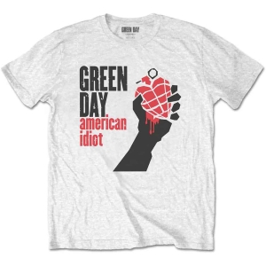 Green Day - American Idiot Uni Wht in the group MERCHANDISE / T-shirt / Punk at Bengans Skivbutik AB (5547185r)