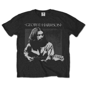 George Harrison - Live Portrait Uni Bl  in the group MERCHANDISE / T-shirt / Pop-Rock at Bengans Skivbutik AB (5547197r)