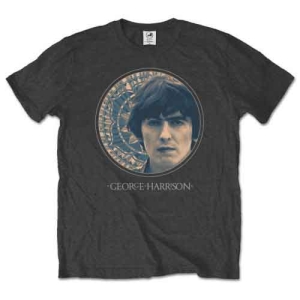 George Harrison - Circular Portrait Uni Char  in the group MERCHANDISE / T-shirt / Pop-Rock at Bengans Skivbutik AB (5547201r)