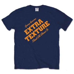 George Harrison - Extra Texture Uni Navy  in the group MERCHANDISE / T-shirt / Pop-Rock at Bengans Skivbutik AB (5547202r)