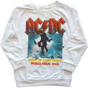 Ac/Dc - Blow Up Your Video Boys Wht Sweatshirt in the group MERCH / Minsishops-merch / Ac/Dc at Bengans Skivbutik AB (5548595r)