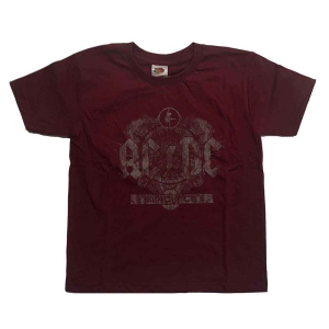Ac/Dc - Black Ice Boys T-Shirt Maroon in the group MERCH / Minsishops-merch / Ac/Dc at Bengans Skivbutik AB (5548601r)