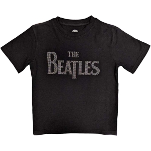 The Beatles - Drop Embellished Boys T-Shirt Bl in the group MERCHANDISE / Merch / Pop-Rock at Bengans Skivbutik AB (5548624r)