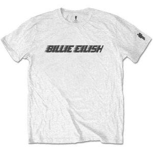 Billie Eilish - Black Racer Logo Boys Wht in the group MERCHANDISE / Merch / Pop-Rock at Bengans Skivbutik AB (5548648r)