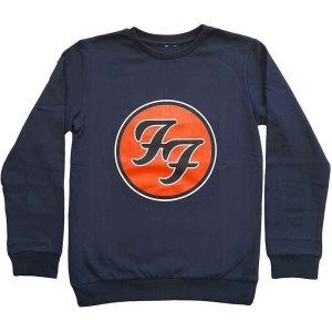 Foo Fighters - Ff Logo Boys Blue Sweatshirt in the group MERCHANDISE / Merch / Pop-Rock at Bengans Skivbutik AB (5548686r)