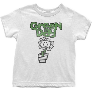 Green Day - Flower Pot Boys T-Shirt Wht in the group MERCHANDISE / Merch / Punk at Bengans Skivbutik AB (5548694r)