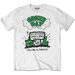 Green Day - Welcome To Paradise Boys T-Shirt Wht in the group MERCHANDISE / Merch / Punk at Bengans Skivbutik AB (5548697r)