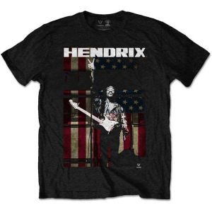 Jimi Hendrix - Peace Flag Boys T-Shirt Bl in the group MERCHANDISE / Merch / Pop-Rock at Bengans Skivbutik AB (5548737r)