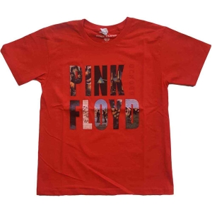 Pink Floyd - Echoes Album Montage Boys T-Shirt Red in the group MERCHANDISE / Merch / Pop-Rock at Bengans Skivbutik AB (5548789r)