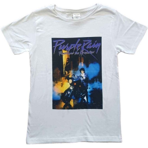 Prince - Purple Rain Album Boys T-Shirt Wht in the group MERCHANDISE / Merch / RnB-Soul at Bengans Skivbutik AB (5548798r)