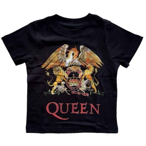 Queen - Classic Crest Toddler T-Shirt Bl in the group MERCHANDISE / Merch / Pop-Rock at Bengans Skivbutik AB (5548806r)