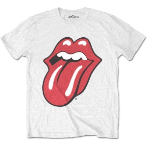 Rolling Stones - Classic Tongue Boys T-Shirt Wht in the group MERCHANDISE / Merch / Pop-Rock at Bengans Skivbutik AB (5548827r)