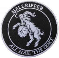 Hellripper - Patch All Hail The Goat (9 Cm) in the group MERCHANDISE / Accessoarer / Nyheter / Hårdrock at Bengans Skivbutik AB (5549658)