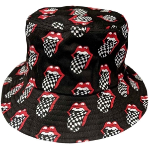 Rolling Stones - Checker Tongue Pattern Char Bucket Hat in the group MERCHANDISE / Merch / Pop-Rock at Bengans Skivbutik AB (5550278r)