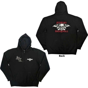 Avenged Sevenfold - Dead Head Uni Bl Zip Hoodie in the group MERCHANDISE / Hoodies / Hårdrock at Bengans Skivbutik AB (5551306r)