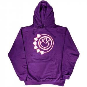 Blink-182 - Six Arrow Smile Uni Pink Hoodie in the group OTHER / Övrigt / at Bengans Skivbutik AB (5552082r)