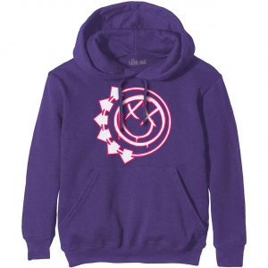 Blink-182 - Six Arrow Smile Uni Purp Hoodie in the group OTHER / Övrigt / at Bengans Skivbutik AB (5552083r)