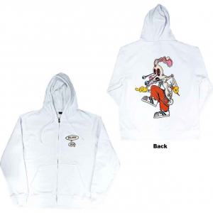 Blink-182 - Roger Rabbit Uni Wht Zip Hoodie in the group OTHER / Övrigt / at Bengans Skivbutik AB (5552089r)