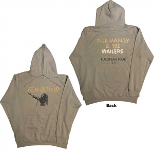 Bob Marley - Exodus Mic Wailers Tour 77 Sand Hoodie in the group OTHER / Övrigt / at Bengans Skivbutik AB (5552095r)
