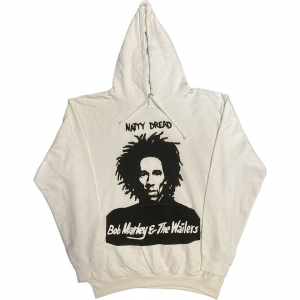 Bob Marley - Natty Dread Uni Wht Hoodie in the group OTHER / Övrigt / at Bengans Skivbutik AB (5552097r)