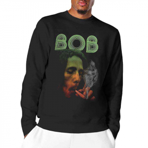 Bob Marley - Smoke Gradient Uni Bl Dip-Dye Long Sleev in the group OTHER / Övrigt / at Bengans Skivbutik AB (5552098r)