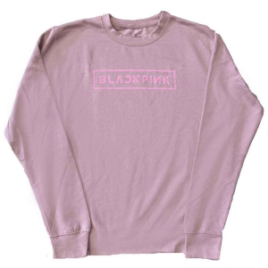 Blackpink - Logo Uni Pink Sweatshirt in the group MERCHANDISE / Hoodies / K-Pop at Bengans Skivbutik AB (5552129r)