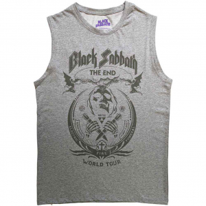 Black Sabbath - The End Mushroom Cloud Uni Grey Tank Shi in the group OTHER / Övrigt / at Bengans Skivbutik AB (5552142r)