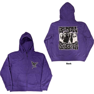 Black Sabbath - Henry Pocket Logo Purp Zip Hoodie in the group OTHER / Övrigt / at Bengans Skivbutik AB (5552143r)