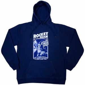 Elton John - Rocketman - Feather Suit Blue Hoodie in the group OTHER / Övrigt / at Bengans Skivbutik AB (5552171r)