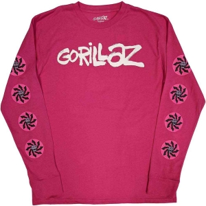 Gorillaz - Repeat Pazuzu Spiral Pink L/S in the group OTHER / Övrigt / at Bengans Skivbutik AB (5552291r)