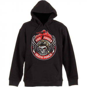 Five Finger Death Punch - Bomber Patch Uni Bl Hoodie in the group OTHER / Övrigt / at Bengans Skivbutik AB (5552547r)