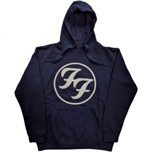 Foo Fighters - Ff Logo Uni Navy Hoodie in the group OTHER / Övrigt / at Bengans Skivbutik AB (5552557r)