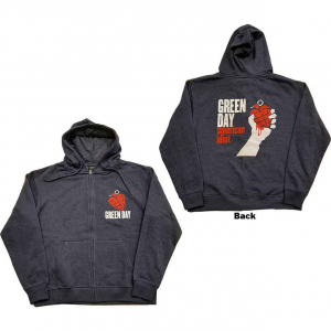 Green Day - American Idiot Uni Navy Zip Hoodie in the group OTHER / Övrigt / at Bengans Skivbutik AB (5552567r)