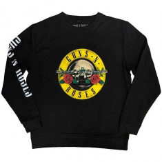 Guns N Roses - Classic Logo Uni Bl Sweatshirt in the group MERCHANDISE / Sweatshirt / Heavy Metal at Bengans Skivbutik AB (5552578r)