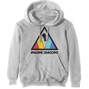 Imagine Dragons - Triangle Logo Uni Off Wht Hoodie in the group MERCHANDISE / Hoodies / Pop-Rock at Bengans Skivbutik AB (5552886r)