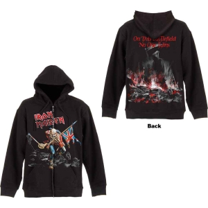 Iron Maiden - Scuffed Trooper Uni Bl Zip Hoodie in the group MERCHANDISE / Hoodies / Hårdrock at Bengans Skivbutik AB (5552893r)