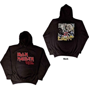 Iron Maiden - Logo Faded Edge Album Uni Bl Hoodie in the group MERCHANDISE / Hoodies / Hårdrock at Bengans Skivbutik AB (5552896r)