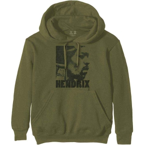 Jimi Hendrix - Let Me Live Uni Khaki Hoodie in the group MERCHANDISE / Hoodies / Pop-Rock at Bengans Skivbutik AB (5552903r)