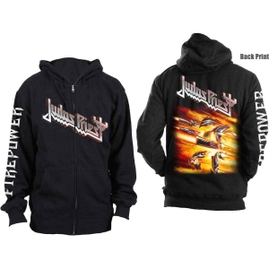 Judas Priest - Firepower Uni Bl Zip Hoodie in the group MERCHANDISE / Hoodies / Hårdrock at Bengans Skivbutik AB (5552908r)