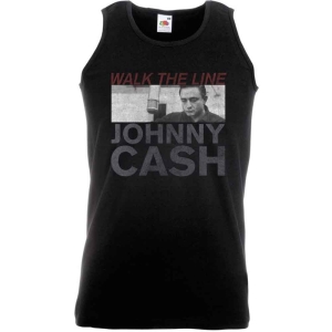 Johnny Cash - Studio Shot Uni Bl Vest T-Shirt in the group MERCHANDISE / T-shirt / Country at Bengans Skivbutik AB (5552950)