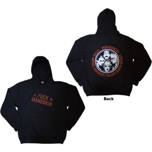 Maneskin - Fuck Maneskin Uni Bl Hoodie in the group MERCHANDISE / Hoodies / Pop-Rock at Bengans Skivbutik AB (5553210r)