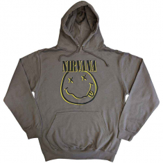 Nirvana - Inverse Happy Face Uni Char Hoodie in the group OTHER / Övrigt / at Bengans Skivbutik AB (5553891r)