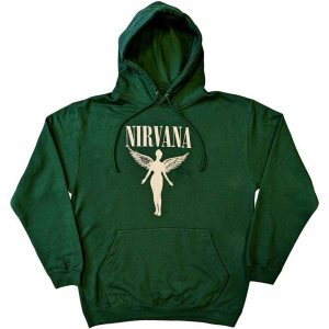 Nirvana - Angelic Mono Uni Green Hoodie in the group OTHER / Övrigt / at Bengans Skivbutik AB (5553903r)