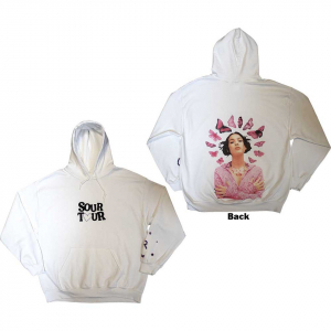 Olivia Rodrigo - Butterfly Halo Uni Wht Hoodie in the group OTHER / Övrigt / at Bengans Skivbutik AB (5553917r)