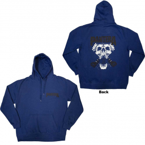Pantera - Mouth For War B&W Blue Hoodie in the group OTHER / Övrigt / at Bengans Skivbutik AB (5553926r)