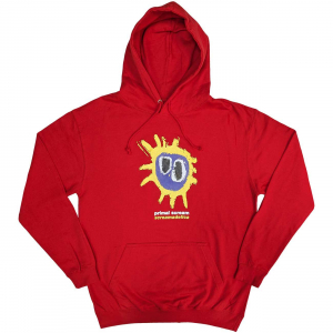 Primal Scream - Screamadelica Uni Red Hoodie  in the group MERCHANDISE / Hoodies / Pop-Rock at Bengans Skivbutik AB (5553951r)