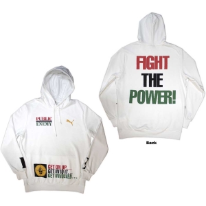 Public Enemy - Fight The Power Uni Wht Hoodie in the group OTHER / Övrigt / at Bengans Skivbutik AB (5553954r)