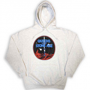Queens Of The Stone Age - Branca Sword Grey Hoodie in the group OTHER / Övrigt / at Bengans Skivbutik AB (5553956r)