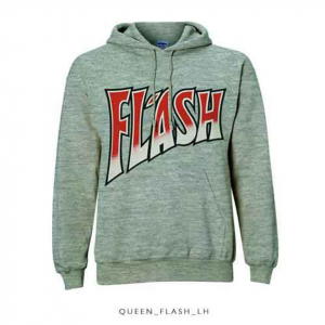 Queen - Flash Uni Grey Hoodie in the group OTHER / Övrigt / at Bengans Skivbutik AB (5553957r)