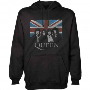 Queen - Queen Vtge Union Jack Uni Bl Hoodie in the group OTHER / Övrigt / at Bengans Skivbutik AB (5553959r)